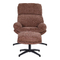 Draaifauteuil Met Hocker Waylinn Brique