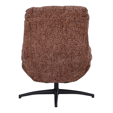Draaifauteuil Met Hocker Waylinn Brique