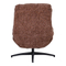Draaifauteuil Met Hocker Waylinn Brique