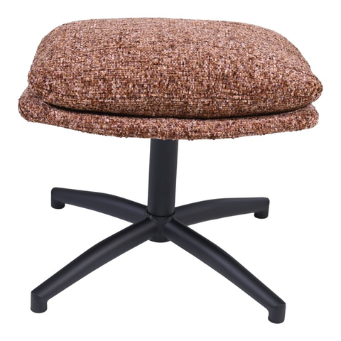 Draaifauteuil Met Hocker Waylinn Brique