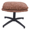 Draaifauteuil Met Hocker Waylinn Brique