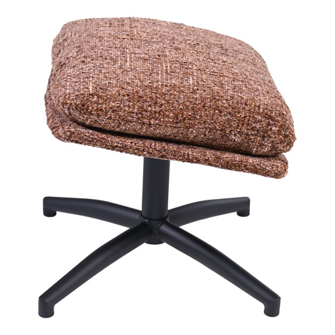 Draaifauteuil Met Hocker Waylinn Brique
