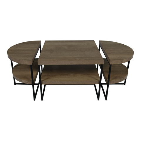 Salontafel Cubik 1 Natur S/3 