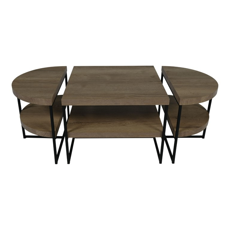Salontafel Cubik 1 Natur S/3