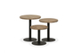 Salontafel Cubik 8 Old Teak S/3 Rond