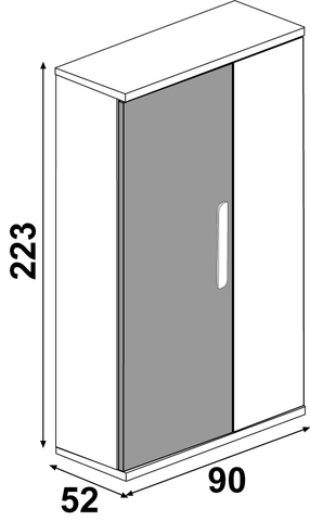 Kledingkast Jazz 2-deurs