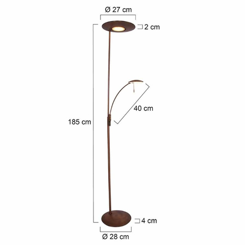Steinhauer Vloerlamp Zenith LED Brons