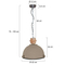Hanglamp Bikkel Grijs