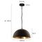 Steinhauer Hanglamp Semicirkel Zwart