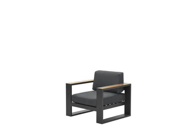 Fauteuil Cube Zwart