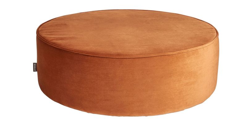 Woood Sara poef XL laag Roest