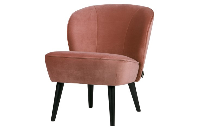 Woood Fauteuil Sara Oud Roze