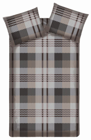 Beddinghouse DBO Wellington Grijs 140x200 Flanel