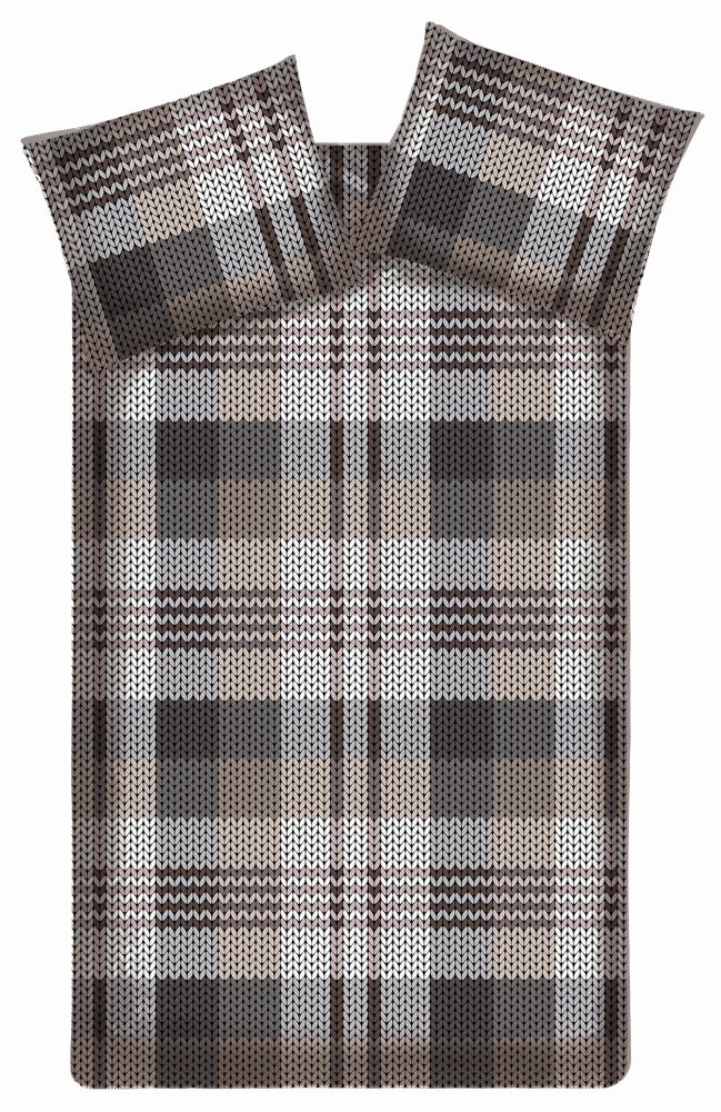 Beddinghouse DBO Wellington Grijs 140x200 Flanel