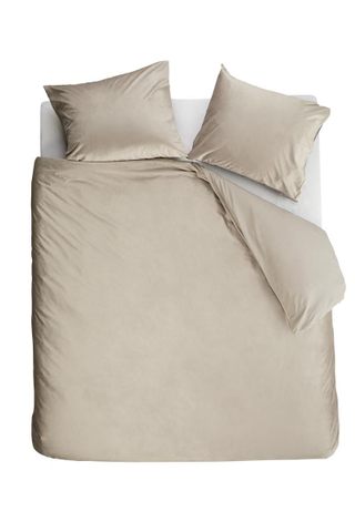 AHWM Dekbedovertrek Tender Grey Velvet 140x200/220