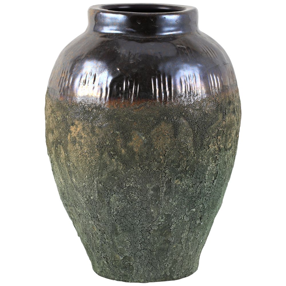 Vase Twinkle Gold Ceramic Round