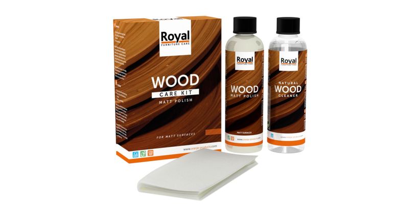 Matt Polish Wood Care Kit + Cleaner 2 x 250 ml