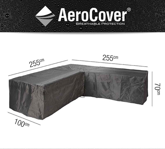 Aerocover Loungesethoes hoek 255x255x100x70 cm