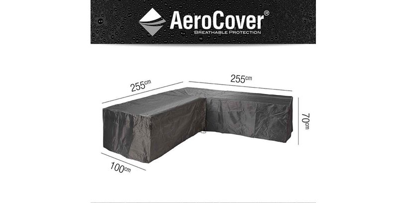 Aerocover Loungesethoes hoek 255x255x100x70 cm