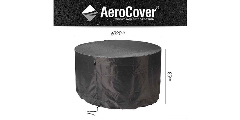 Aerocover Tuinsethoes rond 320x85 cm