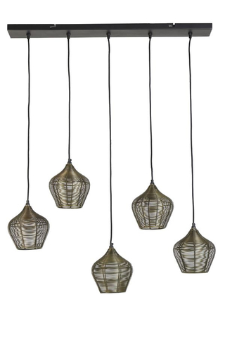 Light & Living Hanglamp Alvaro 5-Lichts Brons