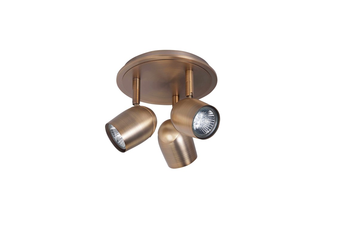 Highlight Ovale Spot 3-lichts Brons