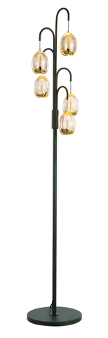 Highlight Vloerlamp Golden Egg Zwart/Goud