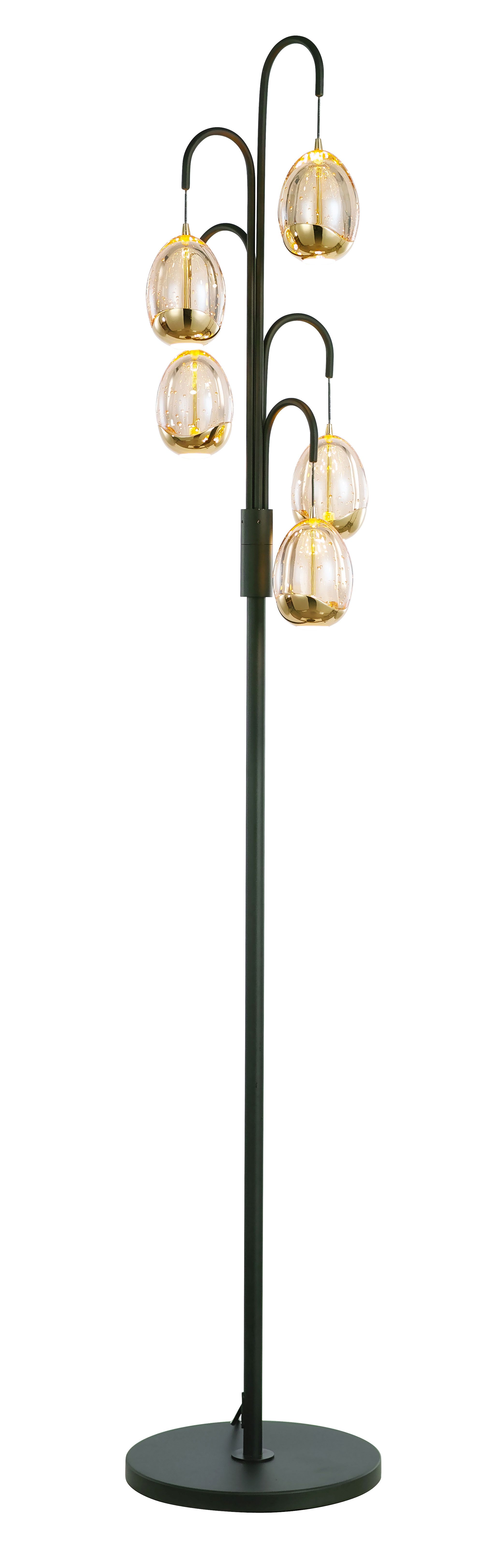 Highlight Vloerlamp Golden Egg Zwart/Goud