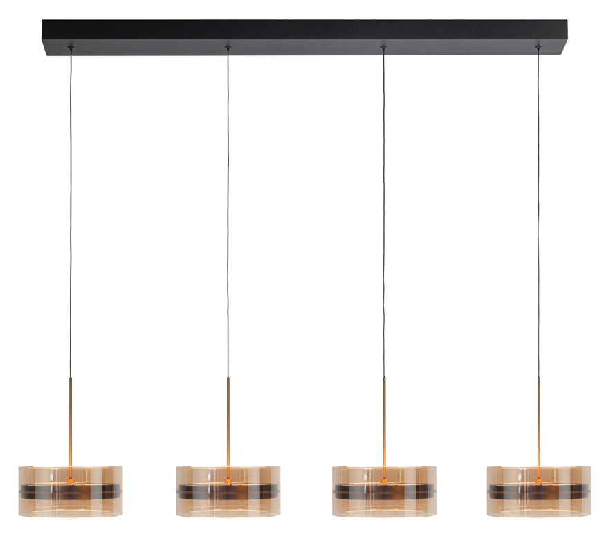 Highlight Hanglamp Enzo 4-Lichts Brons