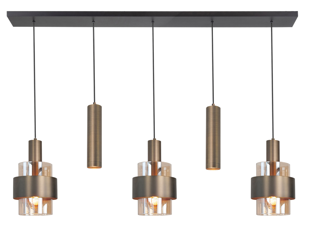 Highlight Hanglamp Marrone 5-Lichts Bruin