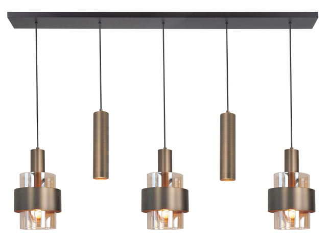 Highlight Hanglamp Marrone 5-Lichts Bruin
