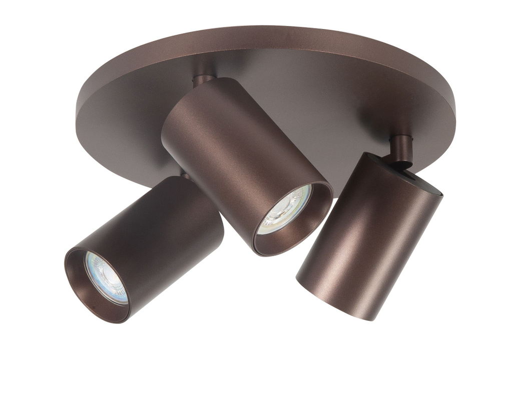 Highlight Spot Mila 3-Lichts Choco