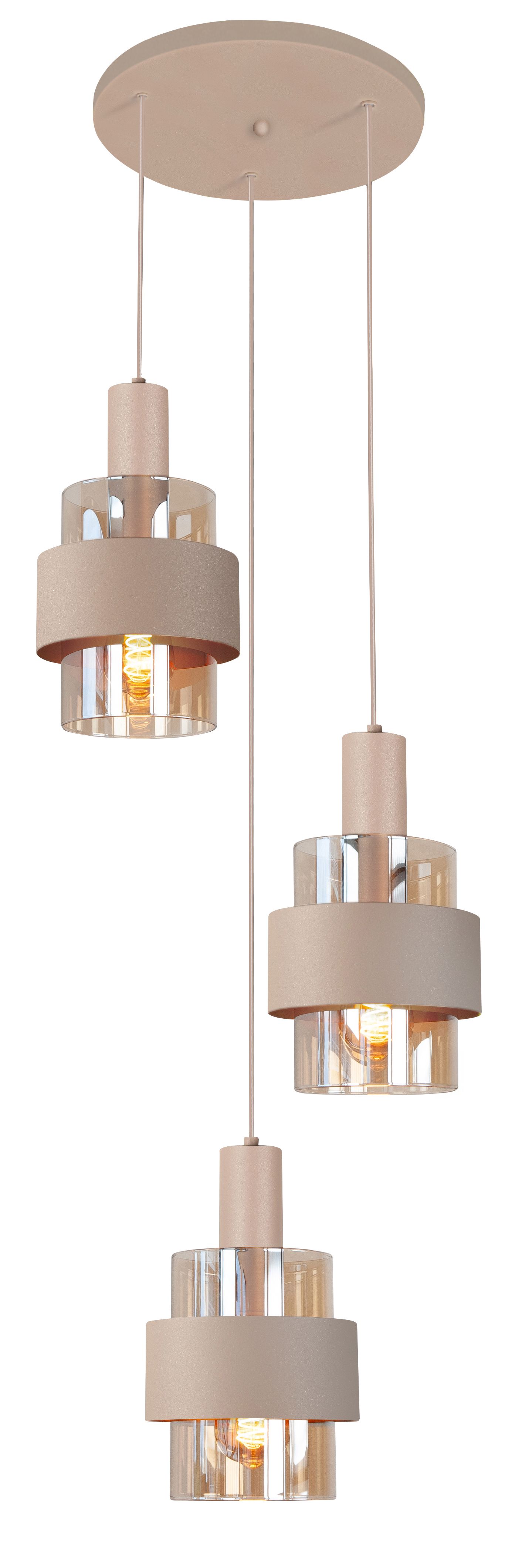 Highlight Hanglamp Marrone 3-Lichts Zand