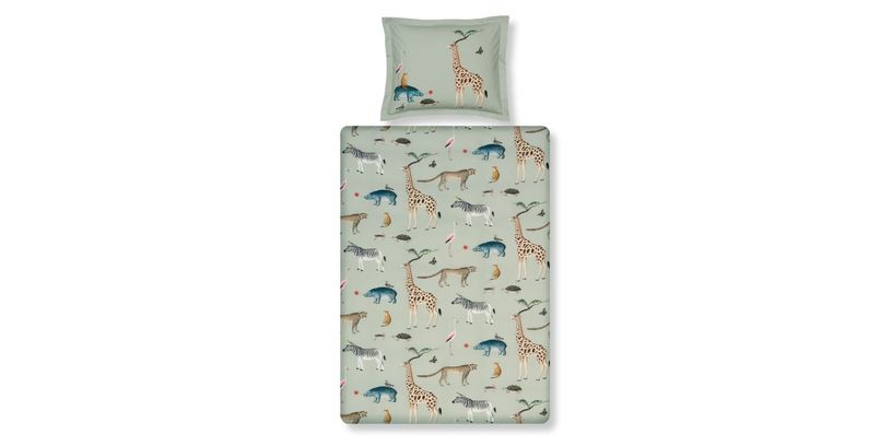 Vandyck Dekbedovertrek Wild Animals Smoke 140x200