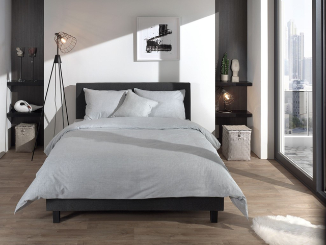 Heckett&Lane Dekbedovertrek Lino Dove Grey 240x200