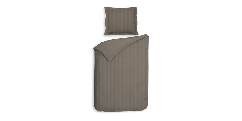 Heckett&Lane Dekbedovertrek Banda Taupe 140x200