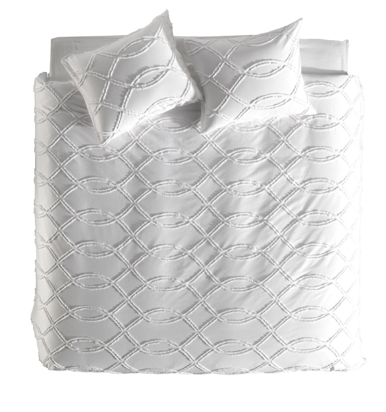 Heckett & Lane Dekbedovertrek Mindel White 140x200