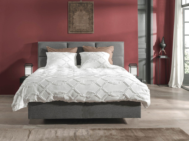 Heckett & Lane Dekbedovertrek Mindel White 140x200