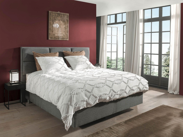 Heckett & Lane Dekbedovertrek Mindel White 140x200