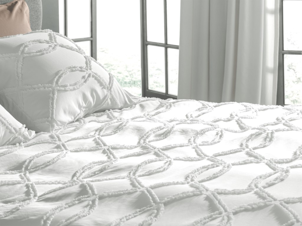 Heckett & Lane Dekbedovertrek Mindel White 140x200