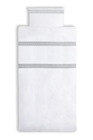 Dekbedovertrek Sasha Lichtgrijs 140x200/220