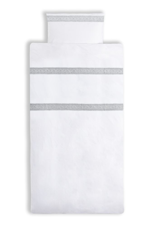 Dekbedovertrek Sasha Lichtgrijs 140x200/220