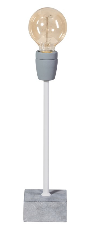 Expo Tafellamp Concrete Straight Wit/Grijs