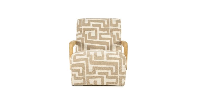 Eleonora Fauteuil Olek Geblokt Taupe