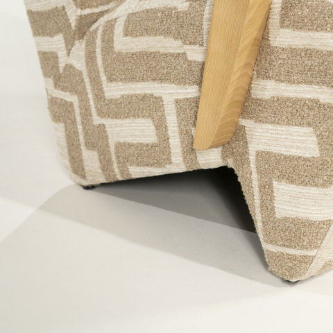 Eleonora Fauteuil Olek Geblokt Taupe