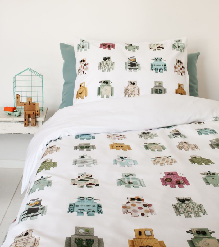 Dekbedovertrek Robot 140x220