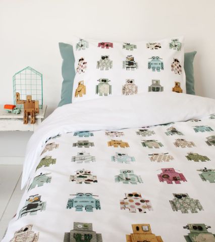 Dekbedovertrek Robot 140x220