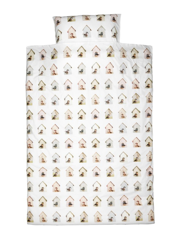 Junior dekbedovertrek Vogelhuisje