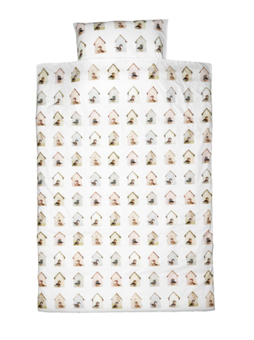 Junior dekbedovertrek Vogelhuisje