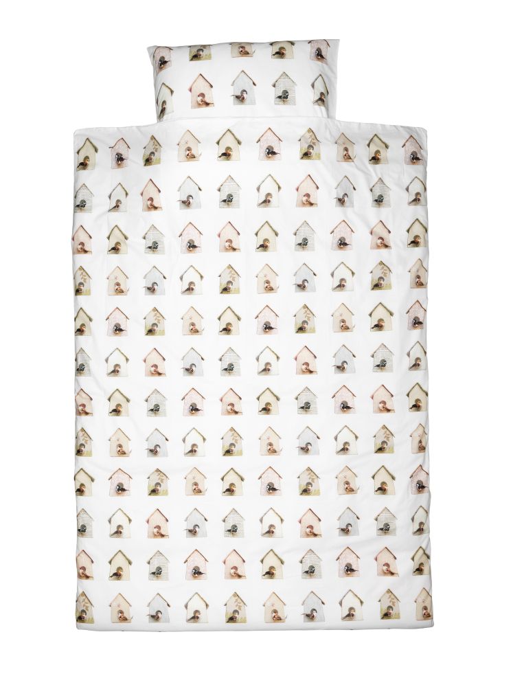 Junior dekbedovertrek Vogelhuisje